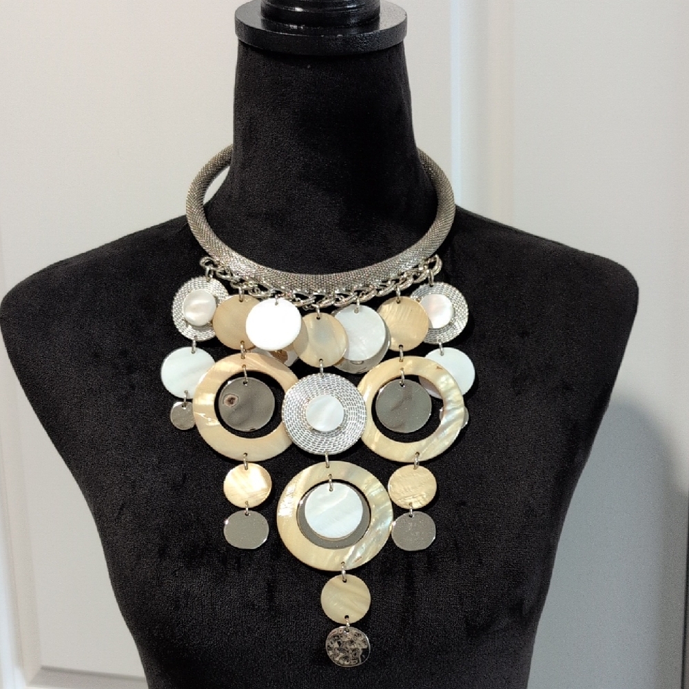 Chicos Adjustable Elegant Multi-Tone Statement Bi… - image 1